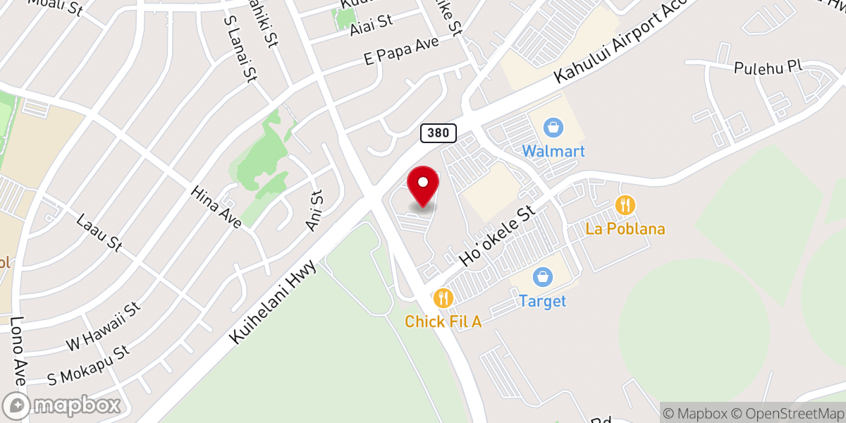 Map showing location of Catedral del Rey, Maui (Iglesia Hispana)