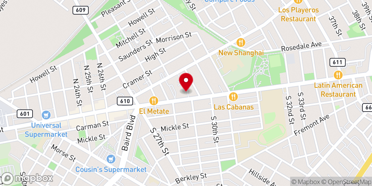 Map showing location of St Joseph Pro- Cathedral Catholic Church