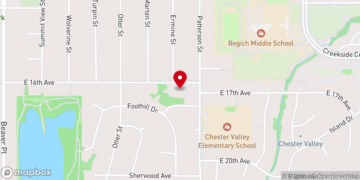 Map showing location of East Anchorage United Methodist