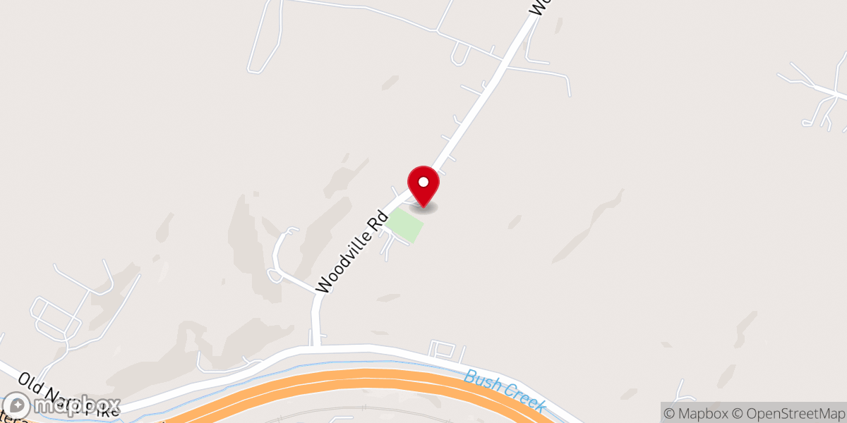 Map showing location of Marvin Chapel Methodist Church