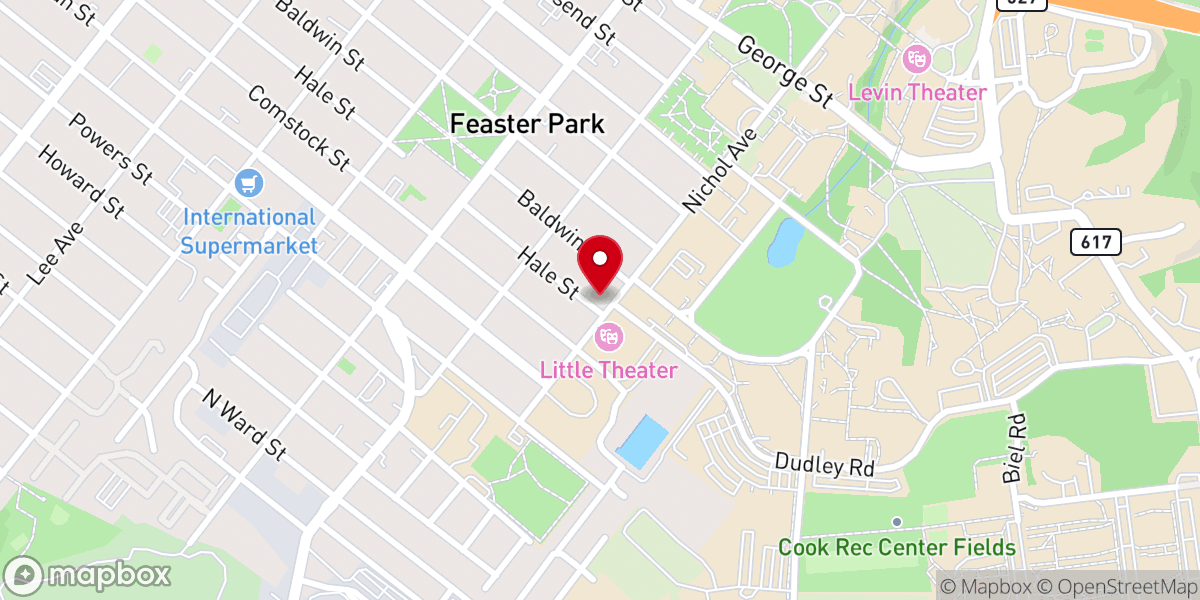 Map showing location of New Brunswick Friends Meeting