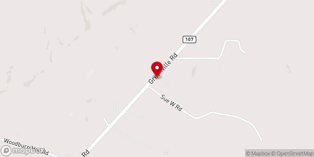 Map showing location of New Zion Baptist Church