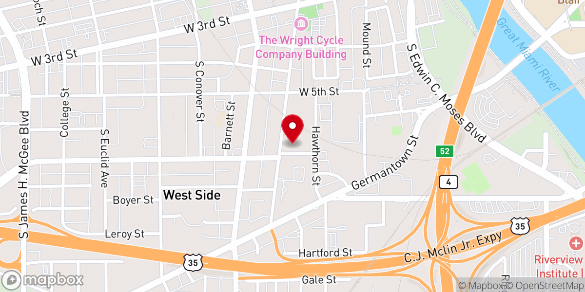 Map showing location of New Vision Church of God