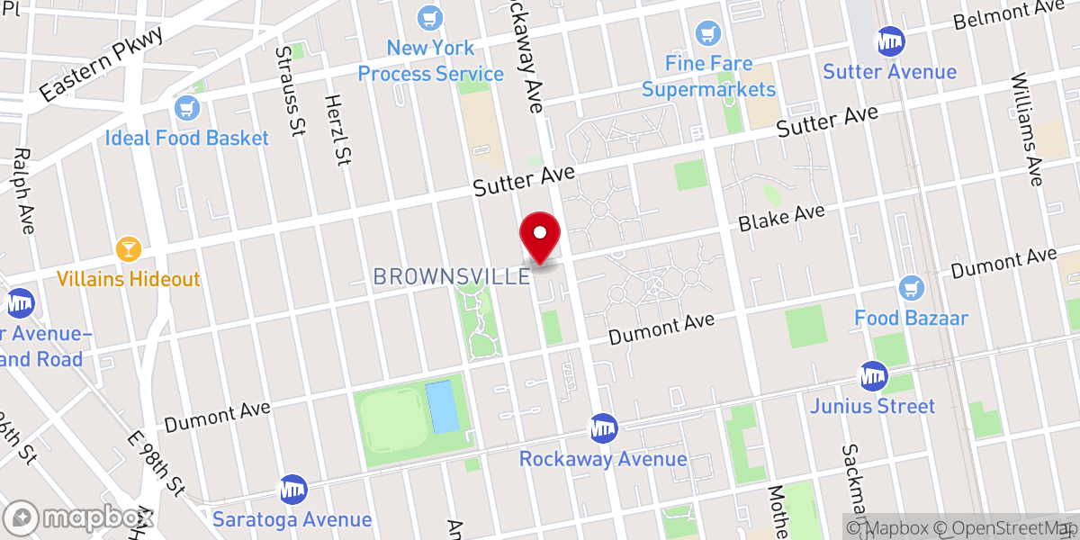 Map showing location of Risen Christ Lutheran Church - Food Distribution Center