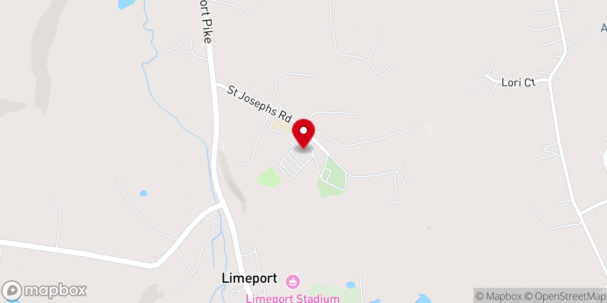 Map showing location of Saint Joseph Catholic Church