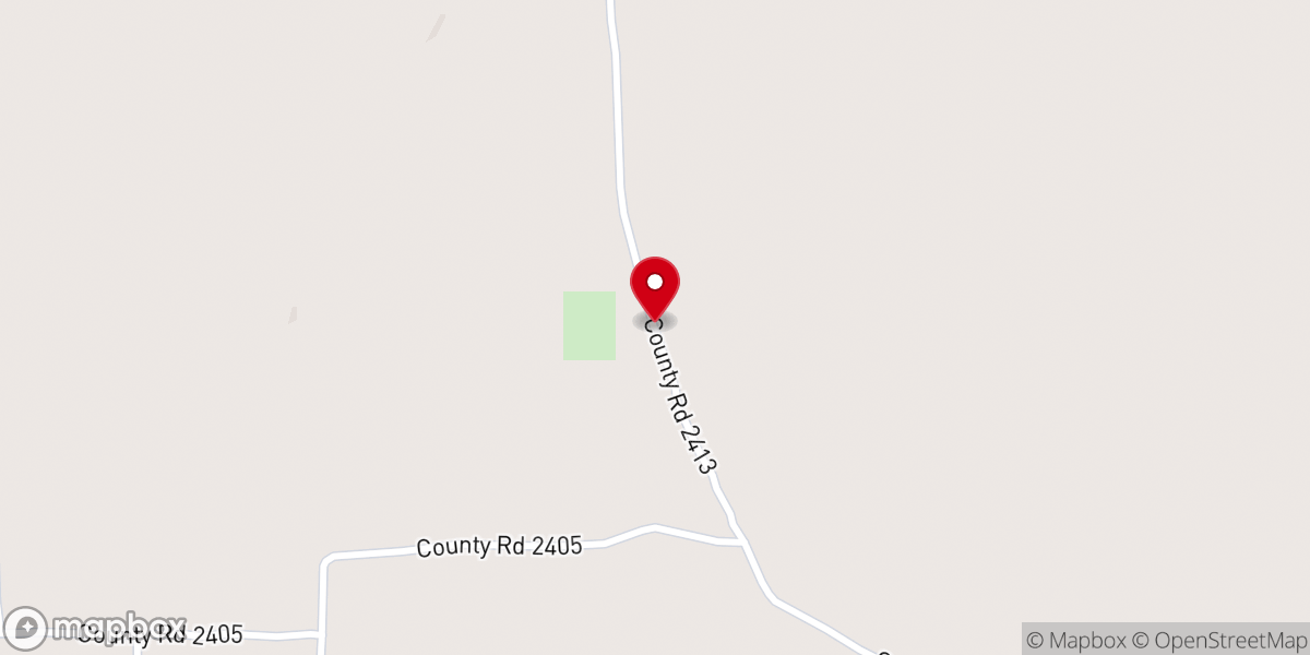 Map showing location of Holly Spring Church