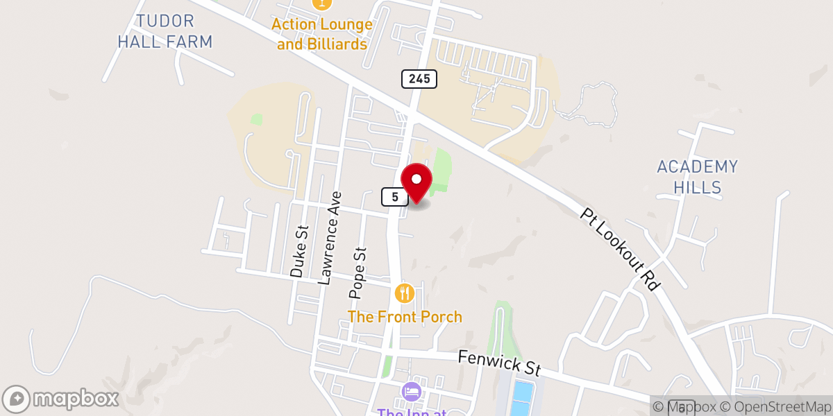Map showing location of Saint Aloysius Church