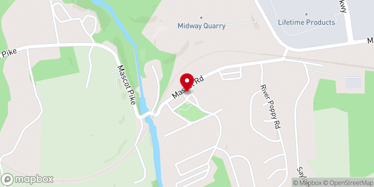 Map showing location of God's Way Baptist Church