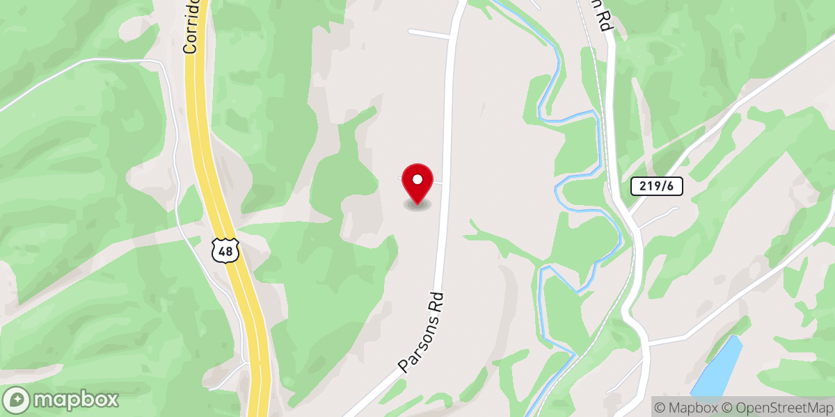 Map showing location of Elkins Alliance Church