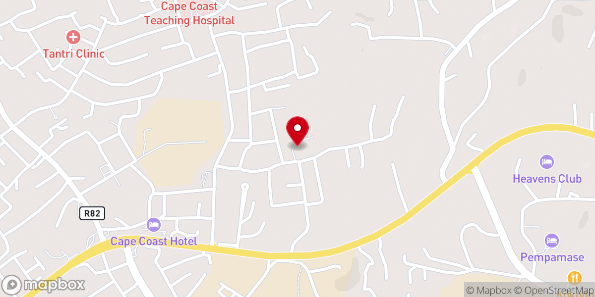 Map showing location of Catholic Secretariat- Central Region