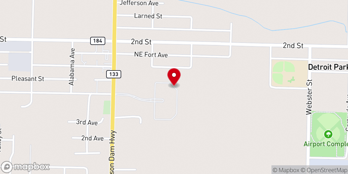 Map showing location of Meeting House