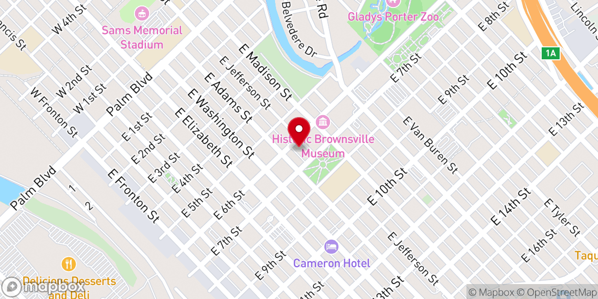 Map showing location of Primera Iglesia Presbiteriana Mexicana