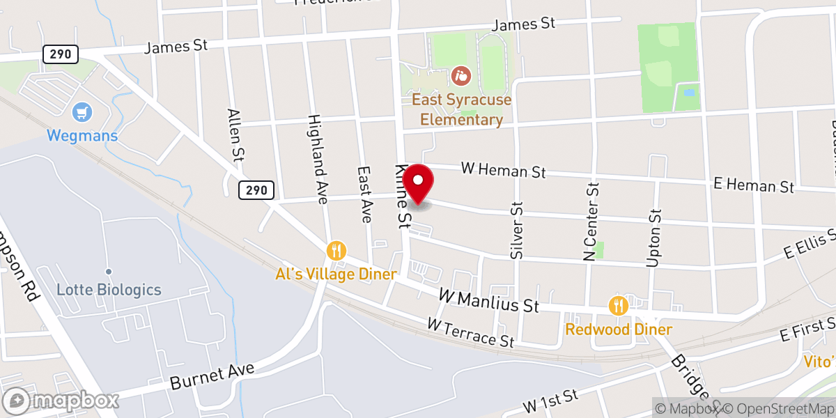 Map showing location of St. Matthew's Church