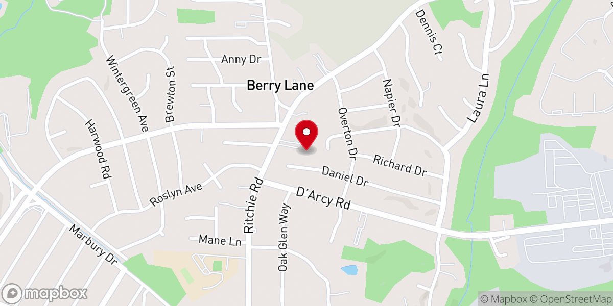 Map showing location of Forestville Free Methodist Church