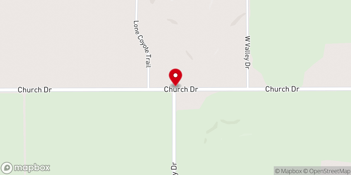 Map showing location of Stillwater Church