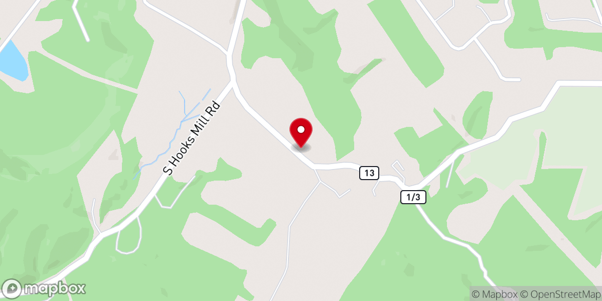 Map showing location of Timber Ridge Christian Church