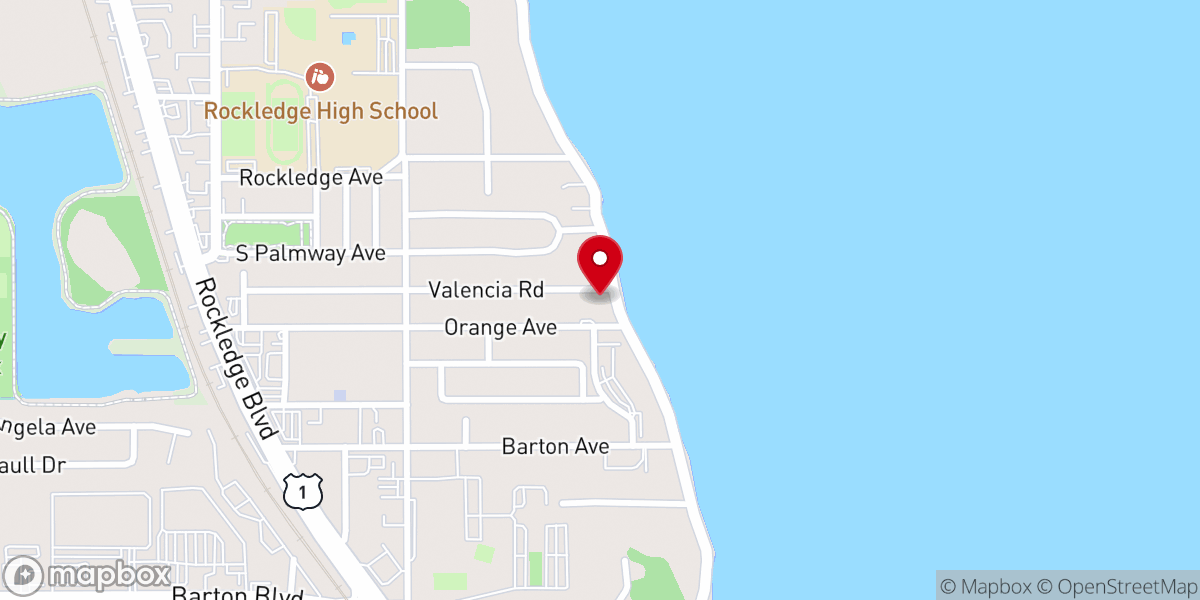 Map showing location of Rockledge Presbyterian Church Columbarium