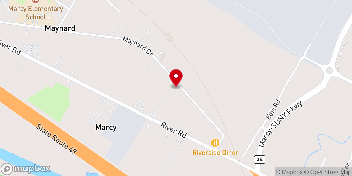 Map showing location of Maynard United Methodist Church