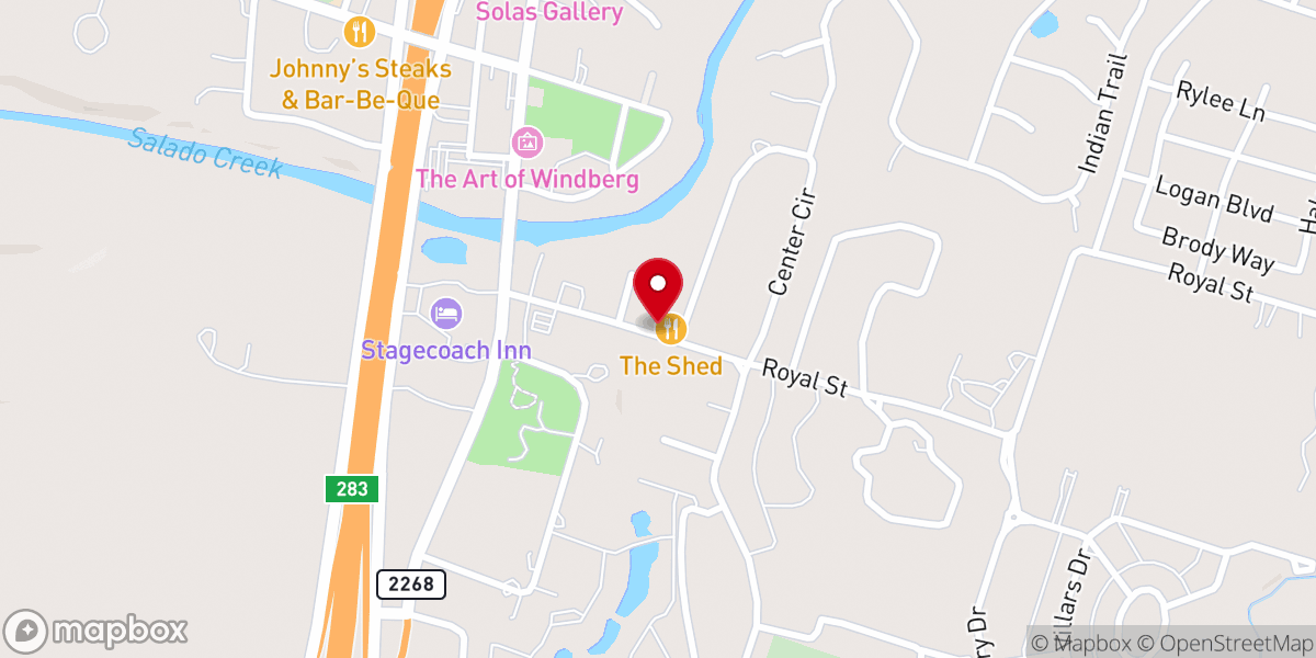 Map showing location of The Venue by Inn On The Creek