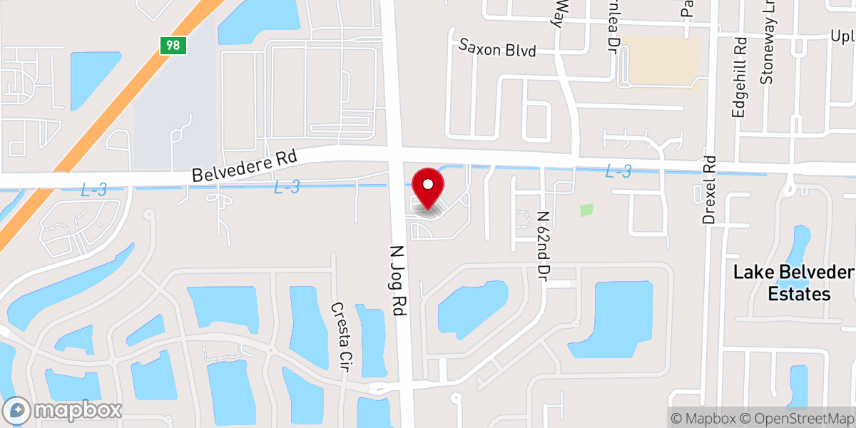 Map showing location of Life.Church West Palm Beach