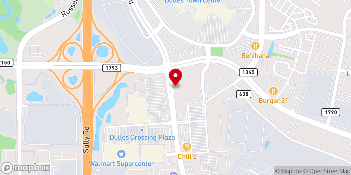 Map showing location of Telugu Christian Church Virginia