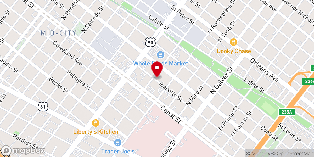 Map showing location of Blessed Mother of Charity Spiritual Church