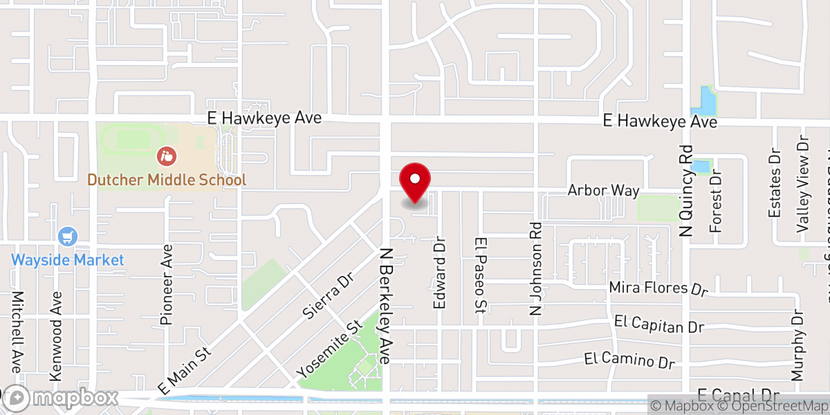 Map showing location of The First United Methodist Church