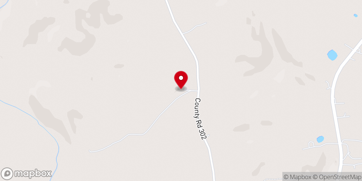 Map showing location of Union Ridge Church