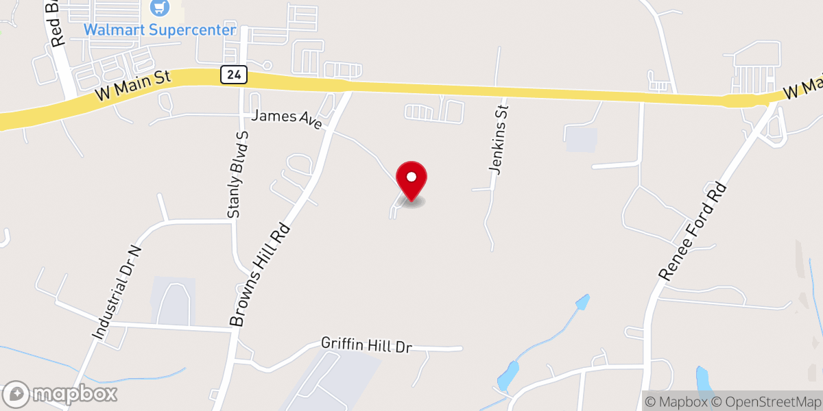 Map showing location of NewLife Church