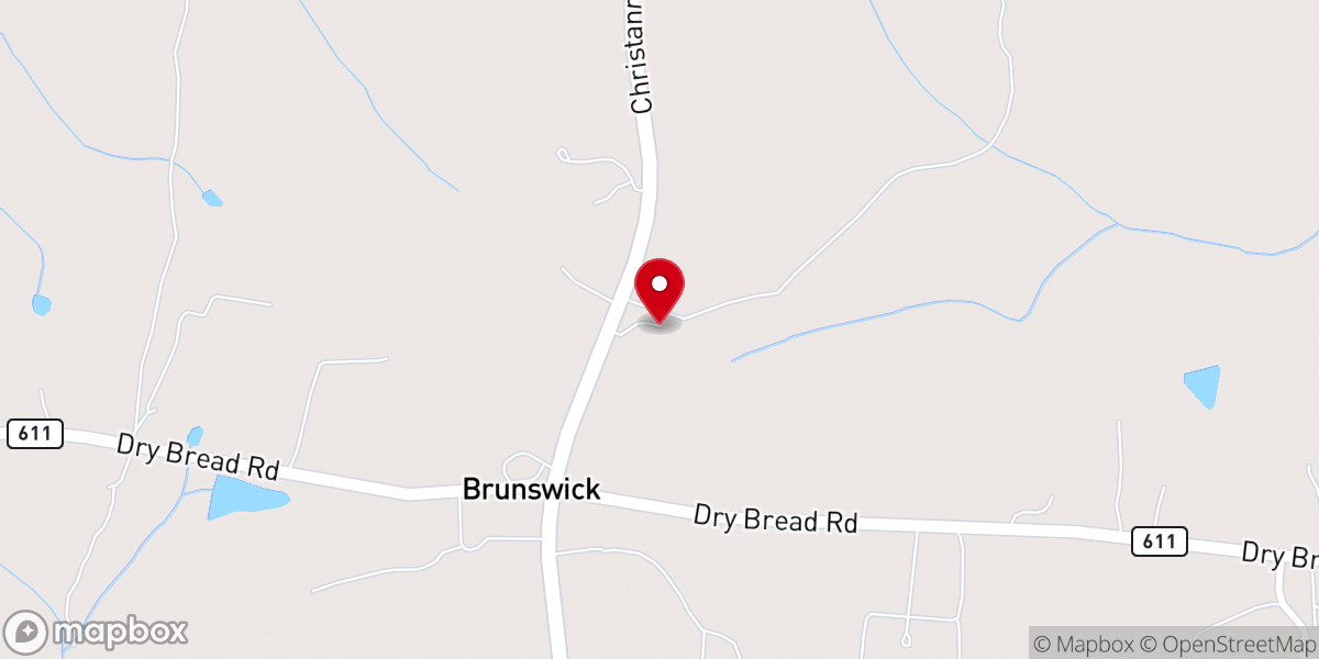 Map showing location of James Square Church