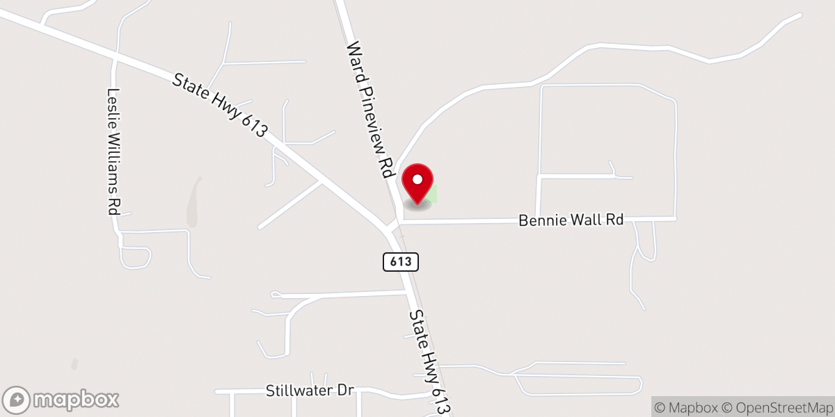 Map showing location of Pine View Missionary Baptist Church