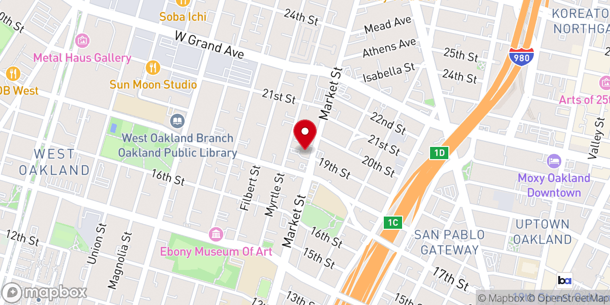 Map showing location of Greater Saint Johns Missionary Baptist Church
