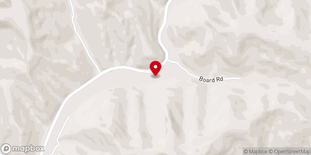 Map showing location of Millstone Baptist Church