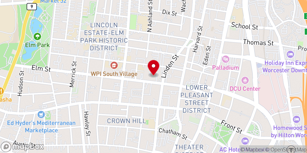 Map showing location of The Catholic Free Press
