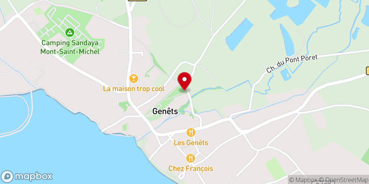 Map showing location of Les Jardins du Prieuré