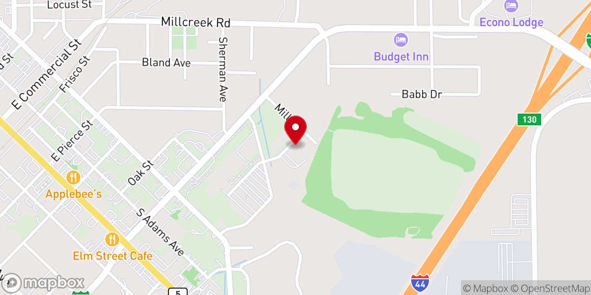 Map showing location of Lebanon Fairgrounds