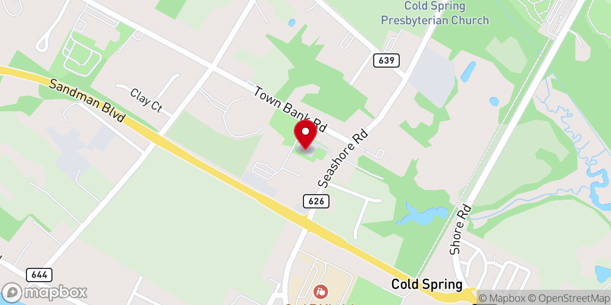 Map showing location of Living Hope Cape May Inc
