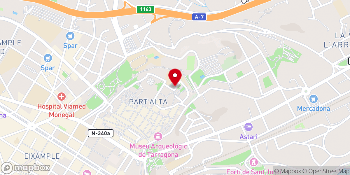 Map showing location of Plaça de la Pagesia