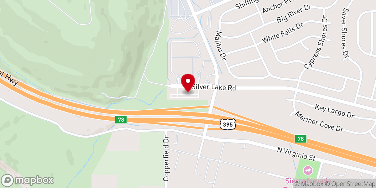 Map showing location of Living Stones Church - North Valleys