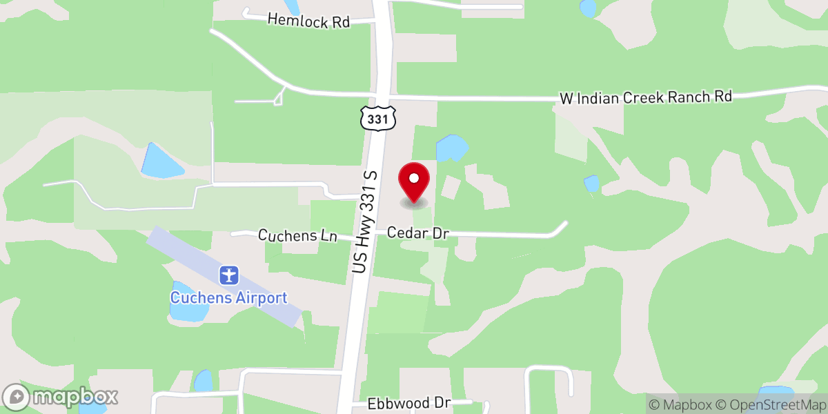 Map showing location of First Baptist Church-Woodlawn