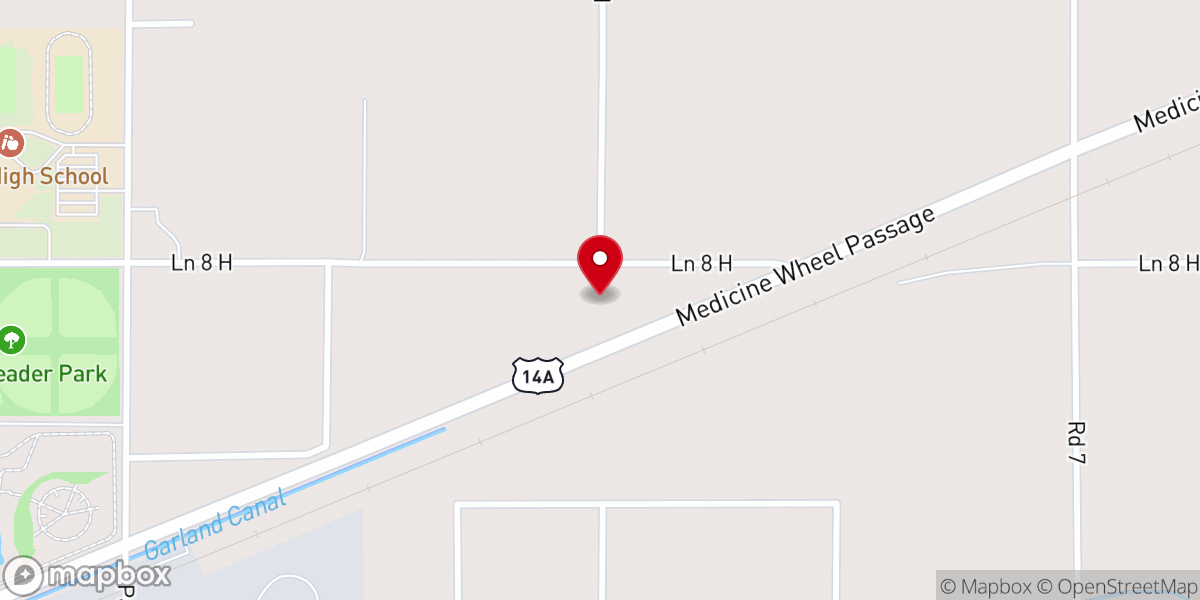 Map showing location of Church of Christ