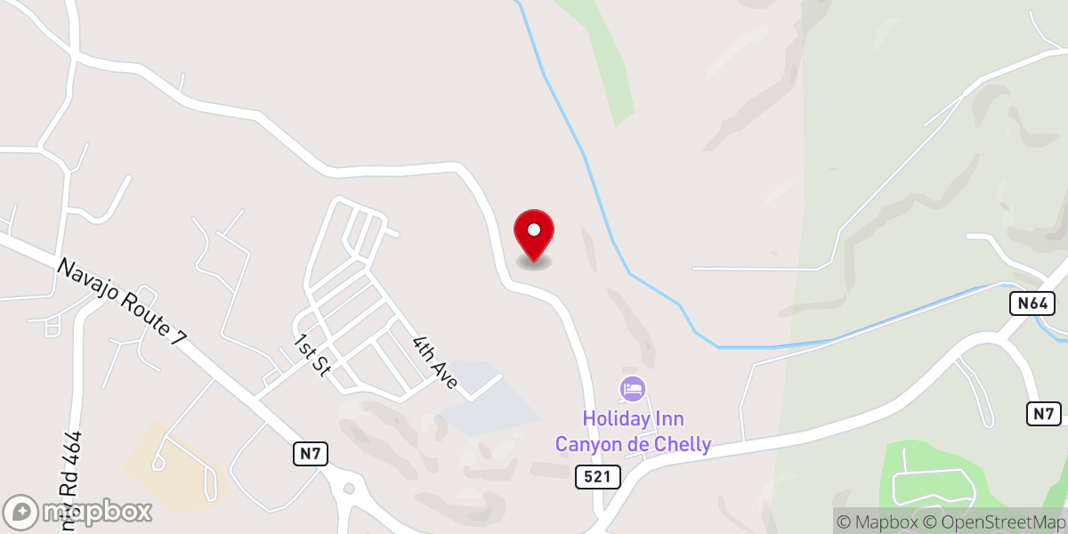 Map showing location of Trinity Presbyterian Church