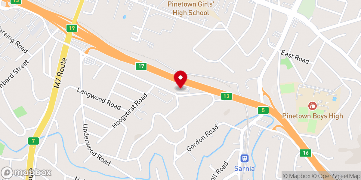 Map showing location of Presbyterian Church of SA