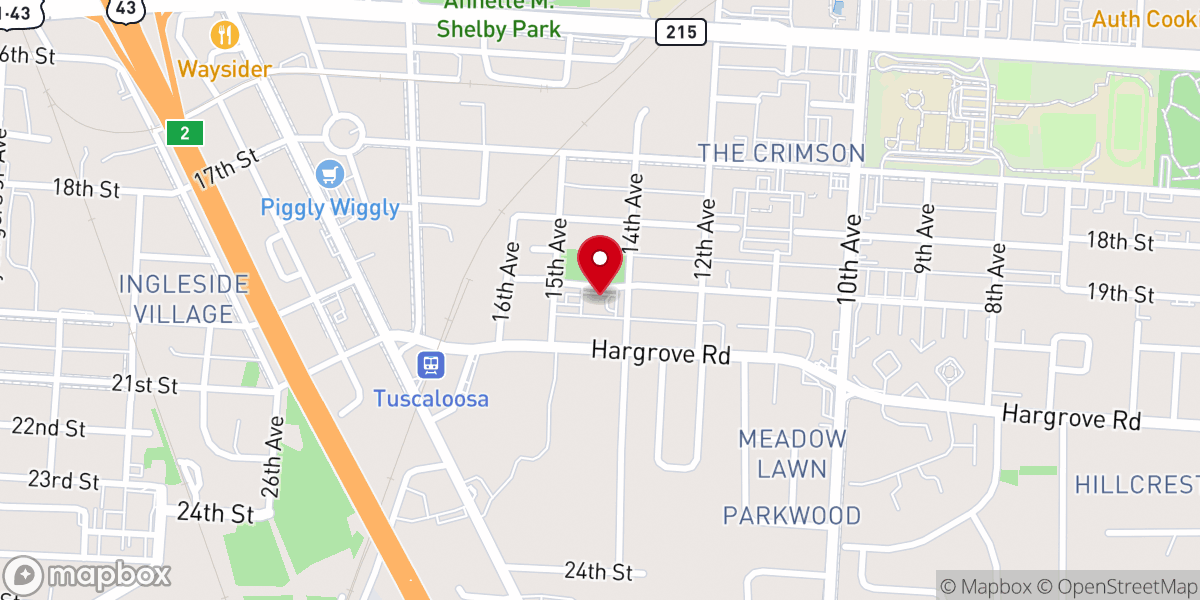 Map showing location of New Pentecostal Community Development Center Inc