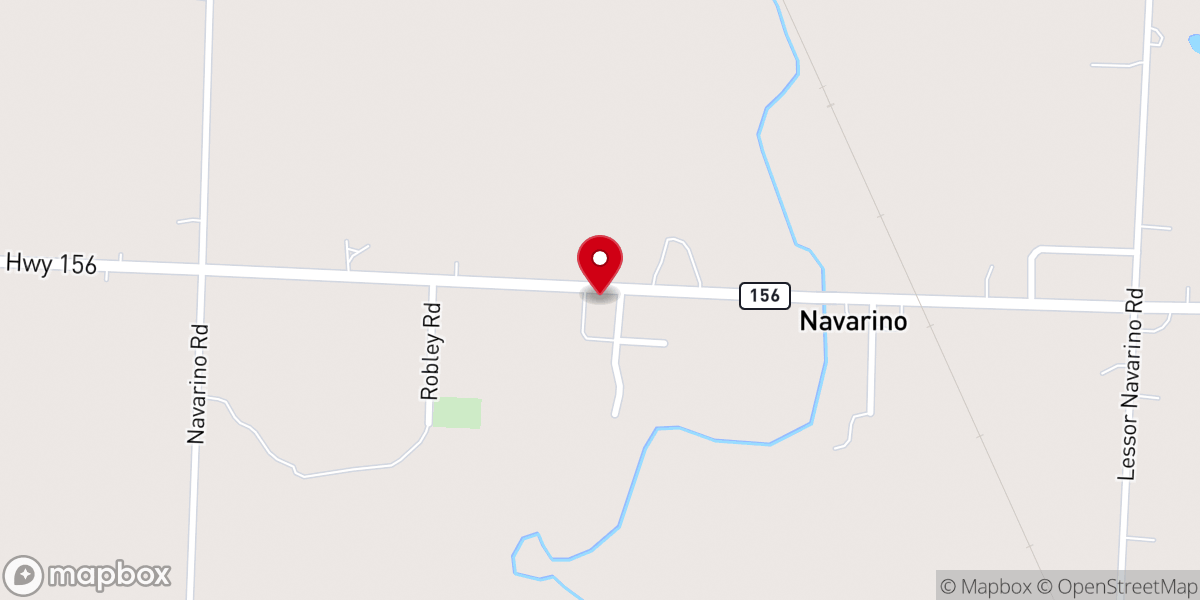 Map showing location of St Lawrence Catholic Church