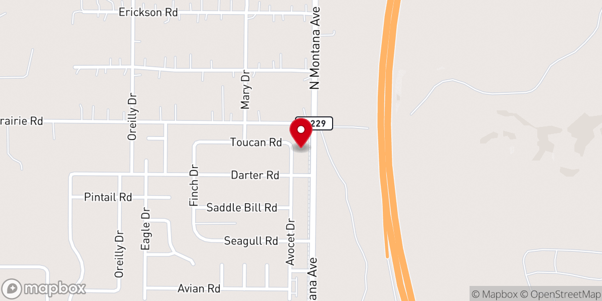 Map showing location of North HIlls Missionary Baptist Church