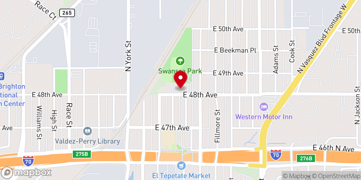 Map showing location of Our Lady of Grace Church