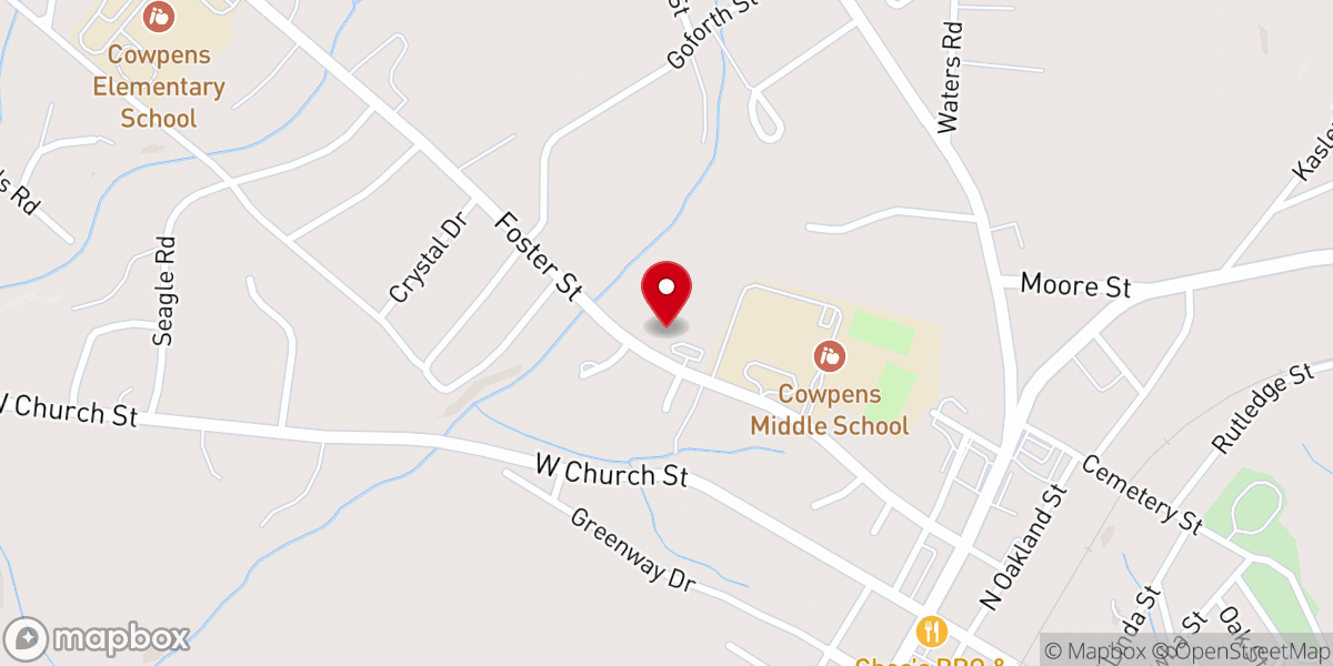 Map showing location of Timken Community Center