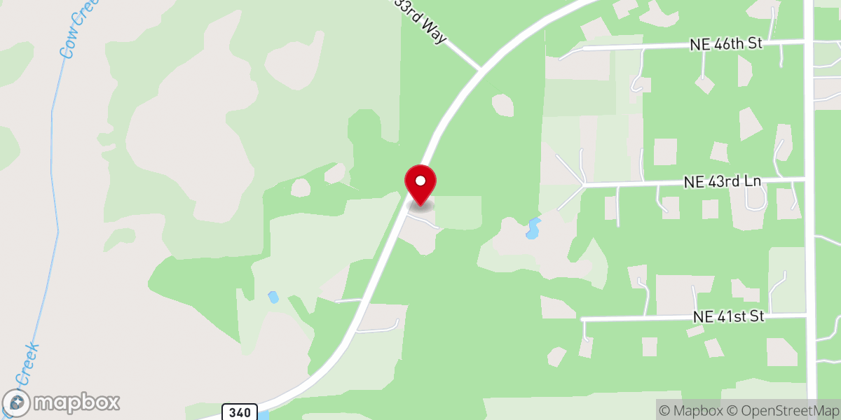 Map showing location of Mt Horeb Missionary Baptist