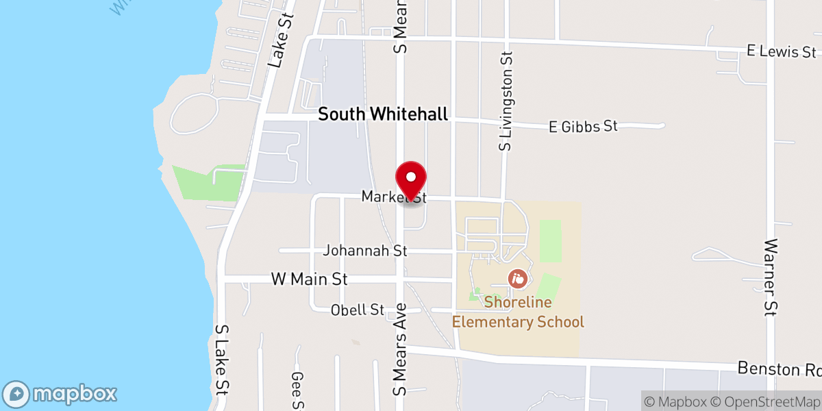Map showing location of Lebanon Lutheran Church (ELCA)